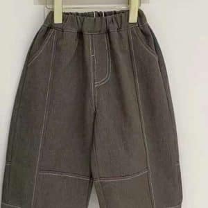 JEANS LARGE Inaya marron