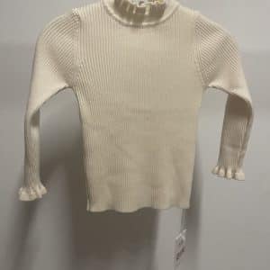 Pull fin col roulé crème Du 3/4 ans au 7/8 ans