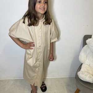 Robe Chemise longue Beige Du 4 ans au 16 ans