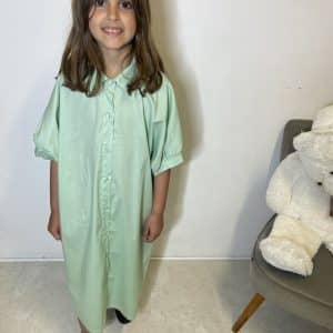 Robe chemise Vert Menthe Du 4 ans au 16 ans