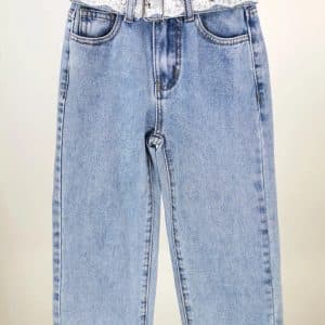 JEANs  avec ceinture dentelle