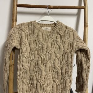Pull cosy beige