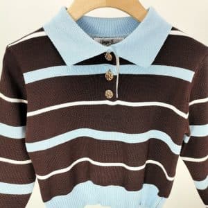Pull Madina Bleu et Marron
