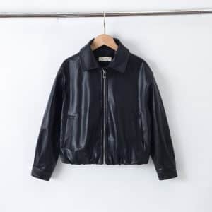 Veste Vintage Simili cuir Noir