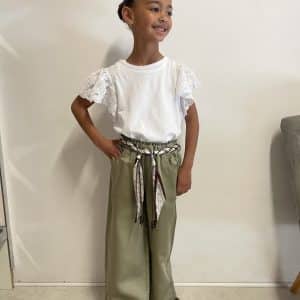 Bas vert avec ceinture