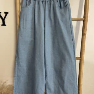 Pantalon large avec ceinture