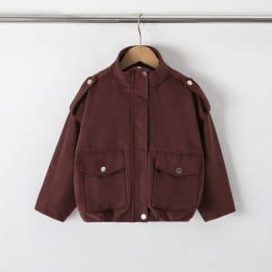 A-Veste saharienne bordeaux