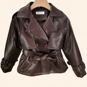 A-Trench chocolat en simili