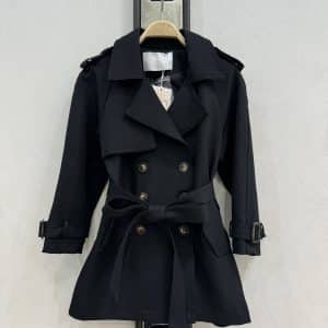 A-NEW Trench Noir du 6 ans au 14 ans